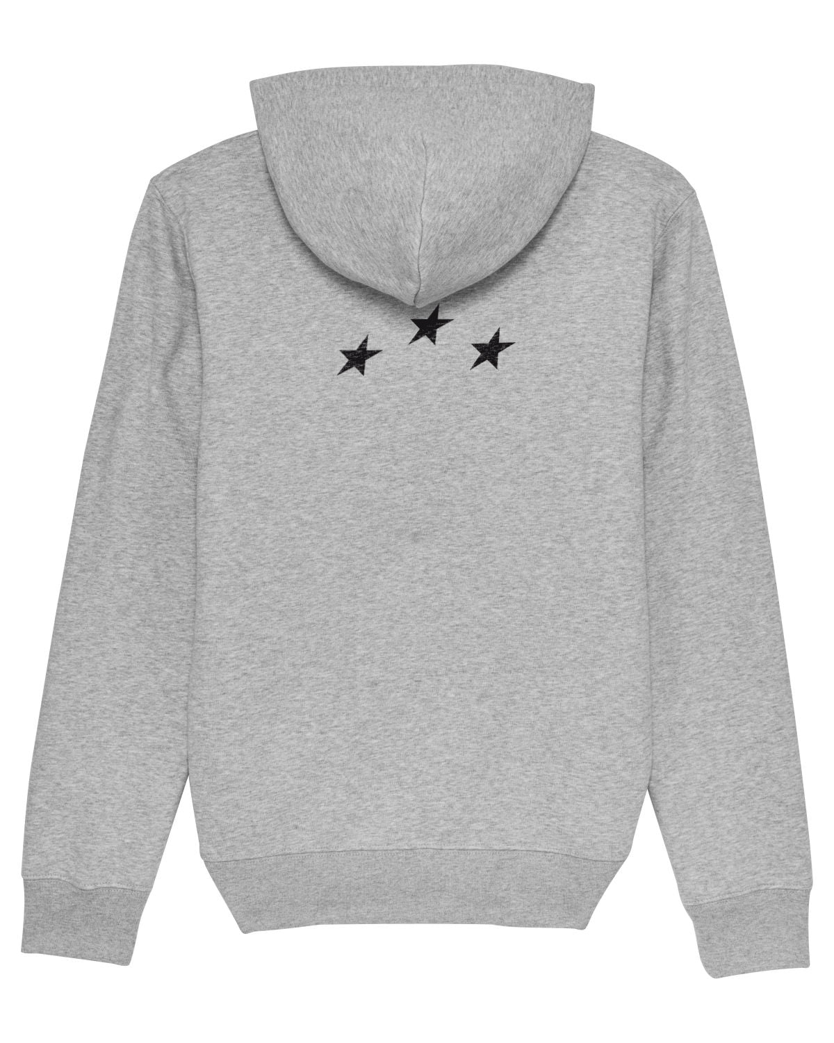3 Stars Hoodie Grey Melange
